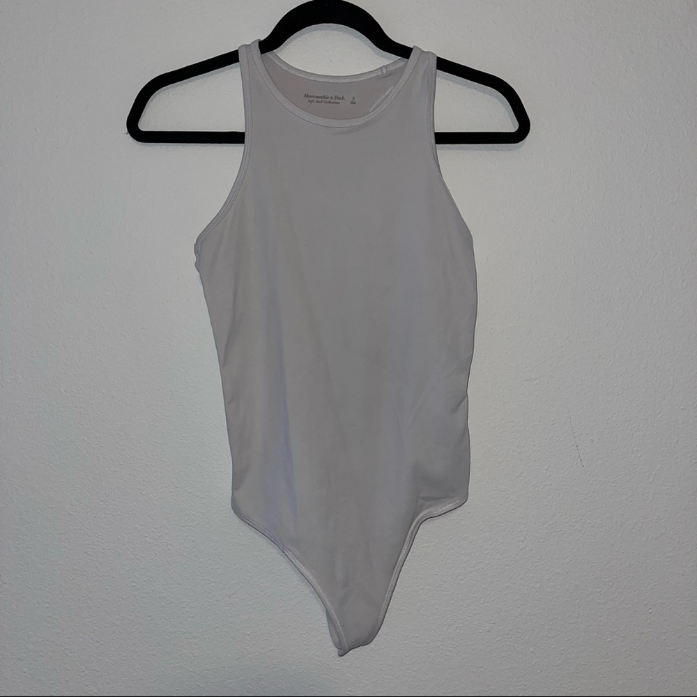 Soft A&at Soft Collection White Tank Bodysuit